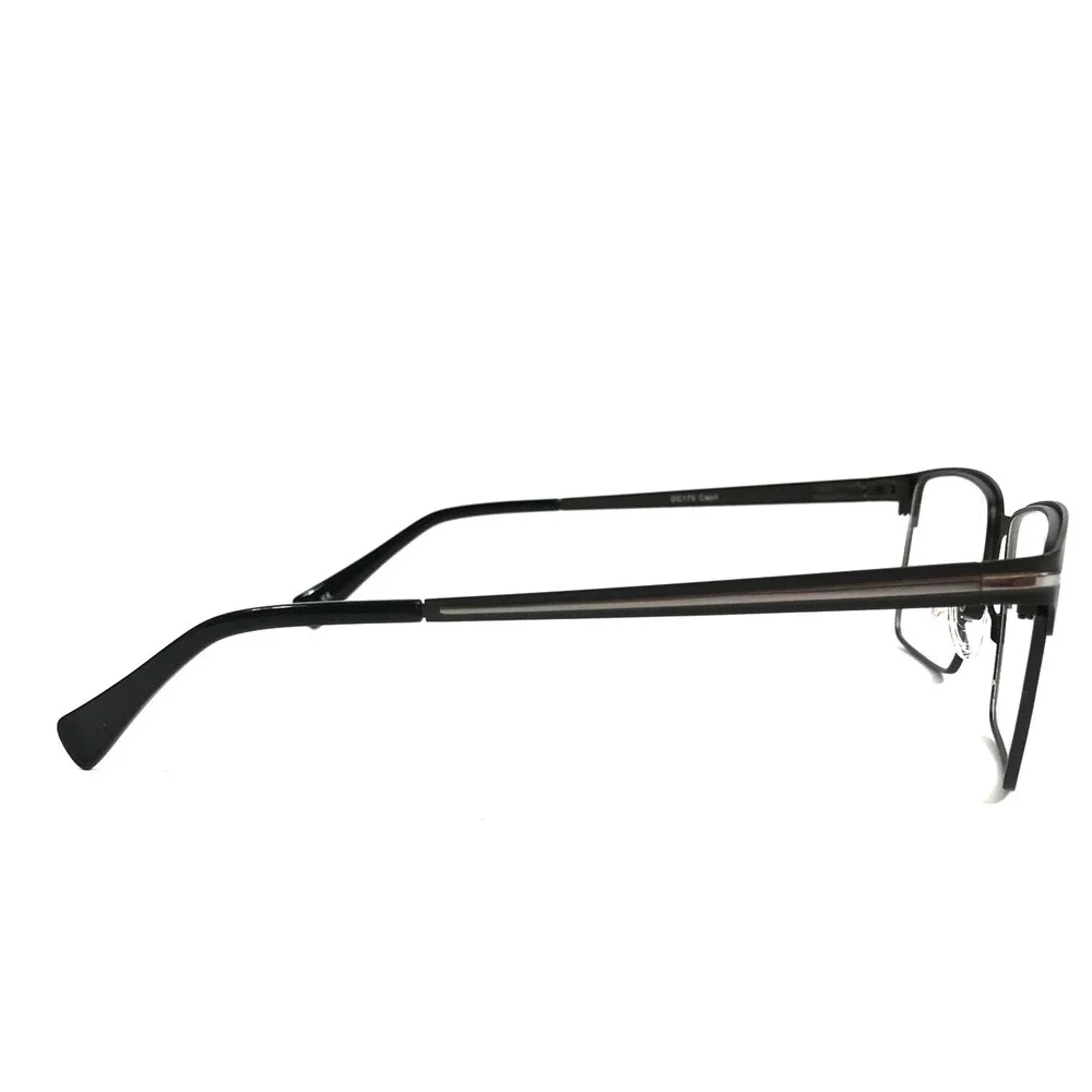 Dicaprio Eyeglasses Frames DC175 Gunmetal Rectangle Full Rim 53-17-140